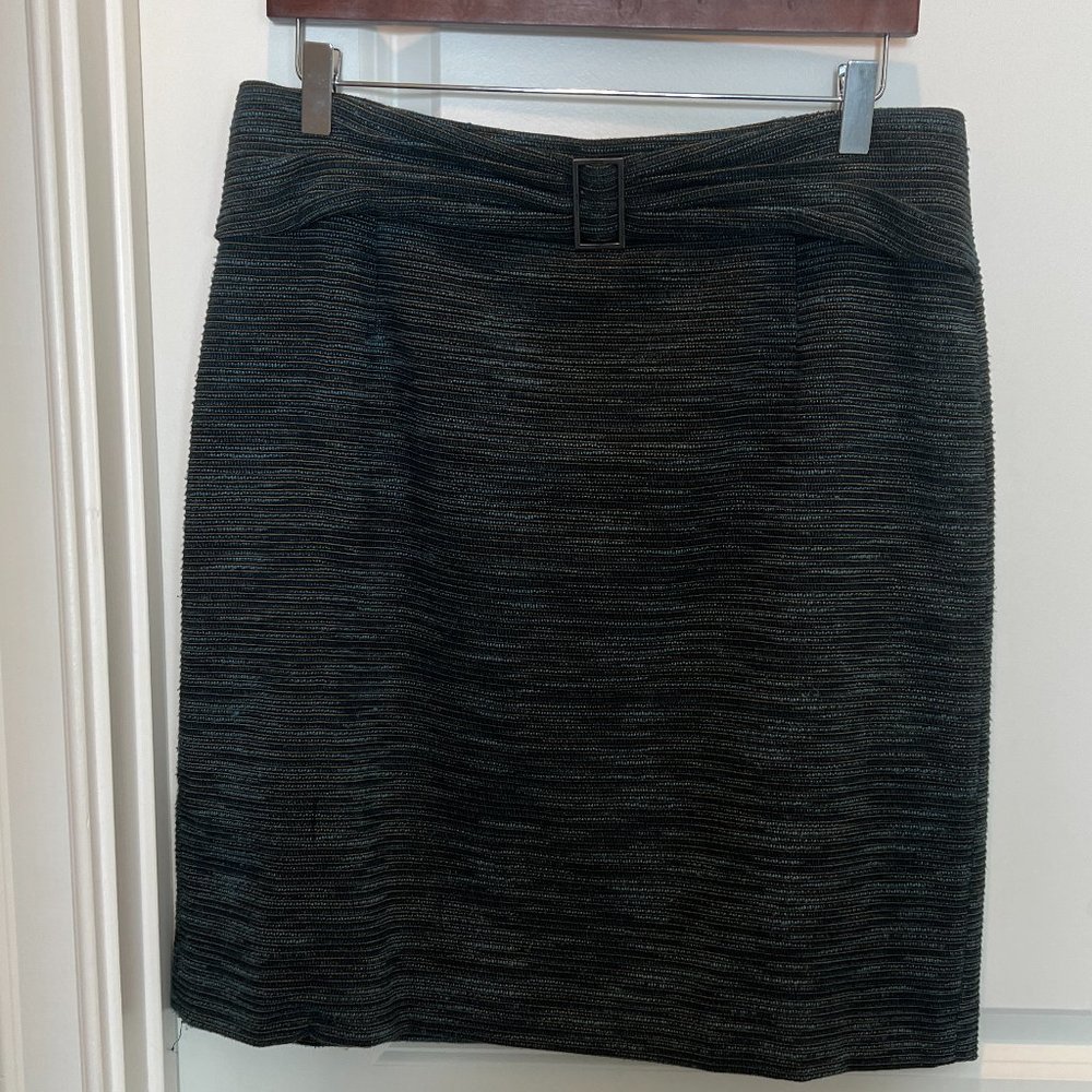 Teal pencil skirt